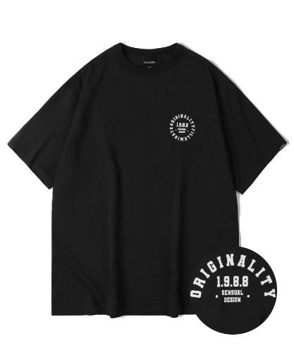 센슈얼 레거시 로고 티셔츠-블랙-FILLUMINATE